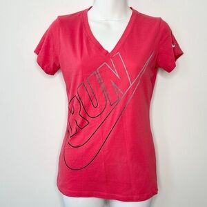 NiKE Running Dri-Fit Pink Run Swish T-shirt Size Small